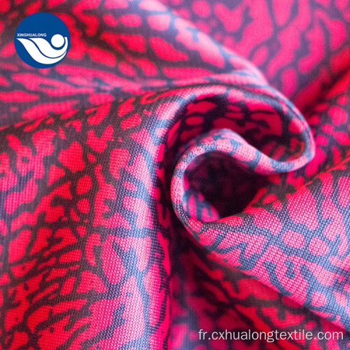 Tissu imprimé par polyester de haute qualité pour le vêtement de sportswear